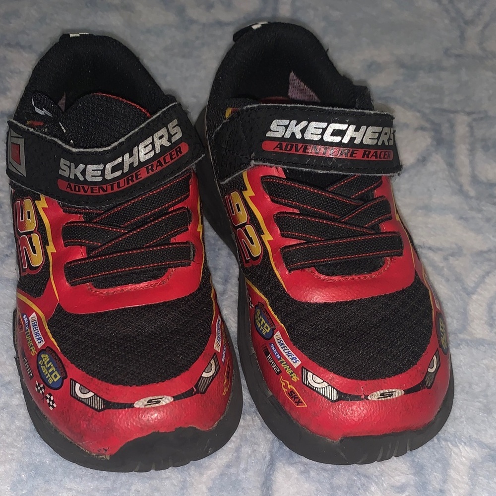 Skechers Kids Adventure Racer Black and Red Sneakers